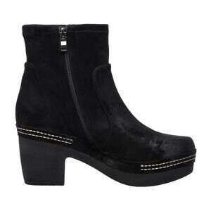 NEW ANTELOPE women's tia heeled suede booties in black